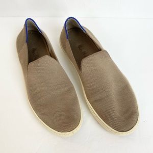Rothy’s The Original Slip On Sneaker in latte size 9 Distressed & Pre loved